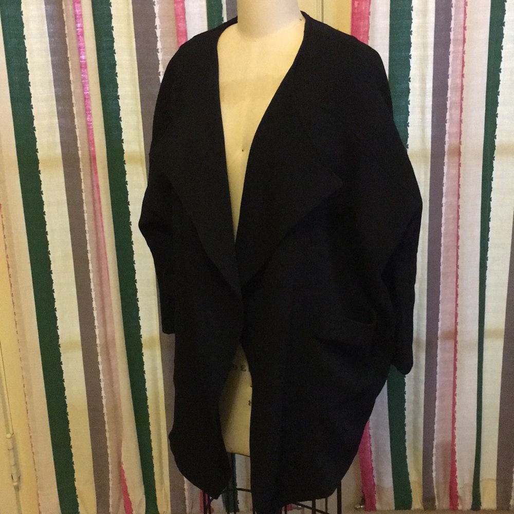 H&M draped open jacket with pockets